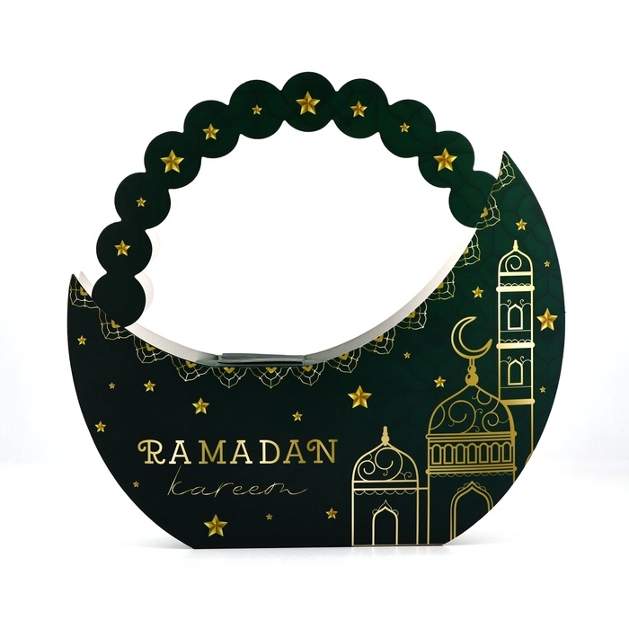 Коробка подарочная, упаковка, &laquo;Ramadan kareem, тиснение&raquo;, 23 х 21.3 х 5 см