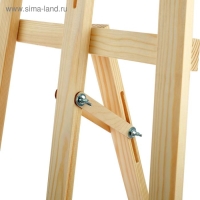 Мольберт тип &laquo;Лира&raquo; 145 х 52 см, планка с скользящей фиксацией , с бегунком, неокрашенное дерево, Calligrata №9