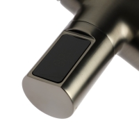 Смеситель для кухни ZEIN Z3782, экран температуры, вытяжной излив, высота 18-25 см, 2 режима