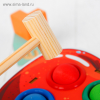 Стучалка-сортер &laquo;Яблоко&raquo;, с молотком, МИКС