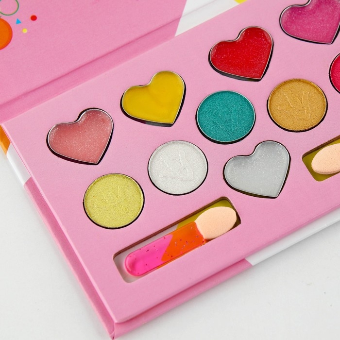 Набор косметики для девочки &laquo;Фруктовое настроение&raquo;,тени 5 цв по 1,3 гр, блеск 5 цв по 0,8 гр