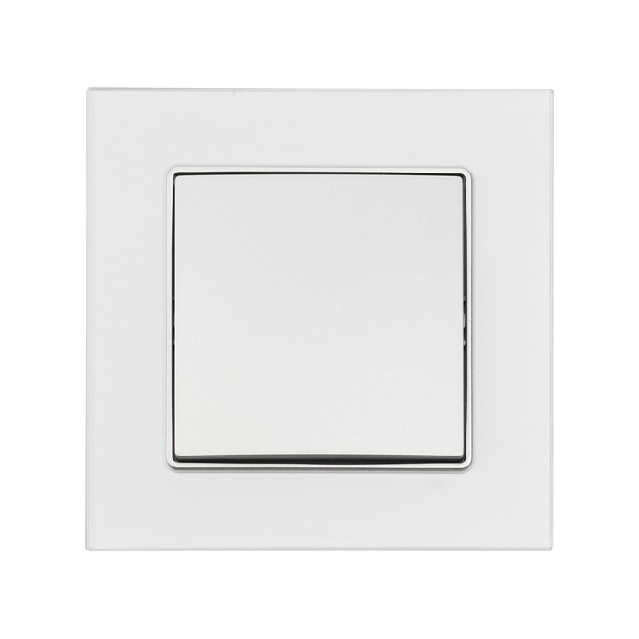 Выключатель проходной TOT Matte Glass, 10 А, 1 кл., скрытый, стекло, серебристый Выключатель проходной TOT Matte Glass, 10 А, 1 кл., скрытый, стекло, серебристый