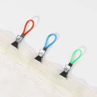 Зажим для штор, на петле, 50 &times; 15 мм, 5 шт, цвет разноцветный