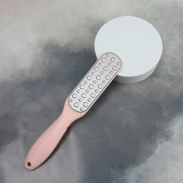 Пилка для ног, овальная, лазерная, двусторонняя, 23 см, цвет розовый Пилка для ног, овальная, лазерная, двусторонняя, 23 см, цвет розовый
