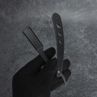 Опасная бритва, шаветт, без лезвия, 13,3 &times; 21 &times; 2,8 см, стальная, цвет чёрный