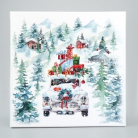 Коробка подарочная «С Новым годом!», 26.2 х 26.2 х 14 см, Новый год Коробка подарочная «С Новым годом!», 26.2 х 26.2 х 14 см, Новый год