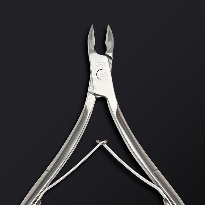 Кусачки маникюрные для кутикулы &laquo;Premium&raquo;, двойная пружина, 10,6 см, длина лезвия - 6 мм, на блистере, цвет серебристый