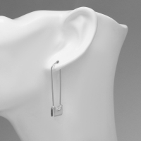 Серьги металл &laquo;Булавки&raquo; классика, цвет серебро