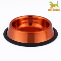 Миска с нескользящим основанием декоративная цветная, 230 мл, медная Миска с нескользящим основанием декоративная цветная, 230 мл, медная