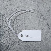 Ценник набор 100шт, 2,5&times;1,3 см, цвет бело-серебристый