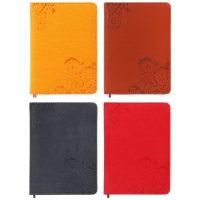 Ежедневник недатированный А6, 100 листов в линейку, обложка пвх, МИКС Ежедневник недатированный А6, 100 листов в линейку, обложка пвх, МИКС