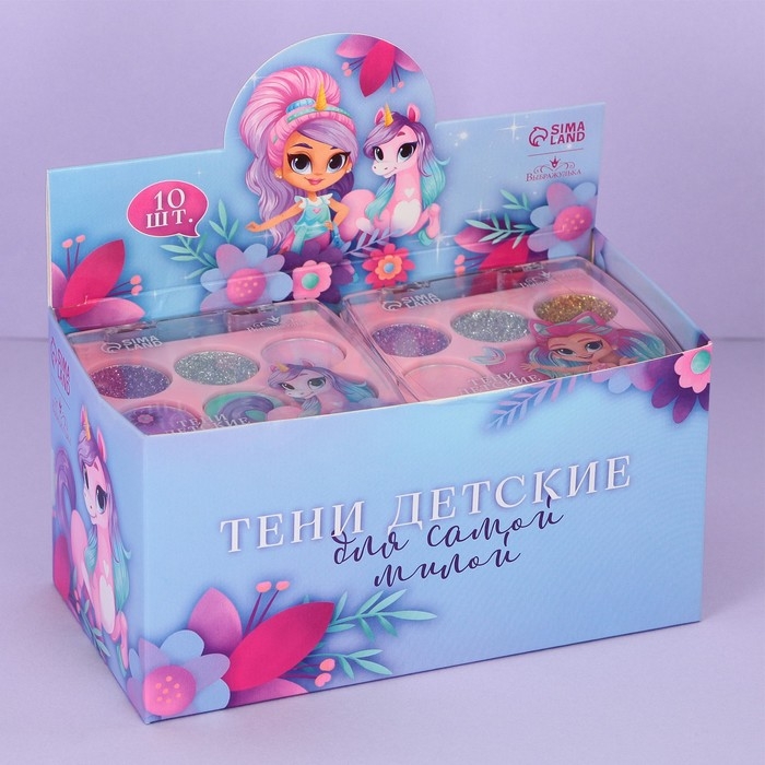 Тени детские «Для самой милой», МИКС 6 цветов Тени детские «Для самой милой», МИКС 6 цветов