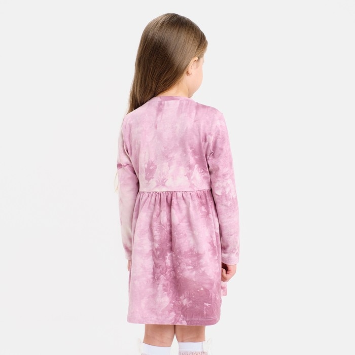 Платье детское KAFTAN Платье детское KAFTAN "Dream" р.32 (110-116), лиловый тай-дай