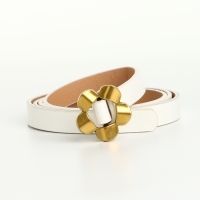 Ремень женский, ширина 1 см, пряжка металл, цвет белый Ремень женский, ширина 1 см, пряжка металл, цвет белый