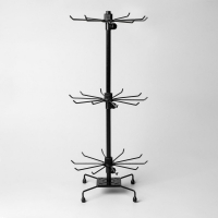 Вертушка, 3 яруса по 10 крючков, 30×30×65, цвет чёрный Вертушка, 3 яруса по 10 крючков, 30×30×65, цвет чёрный