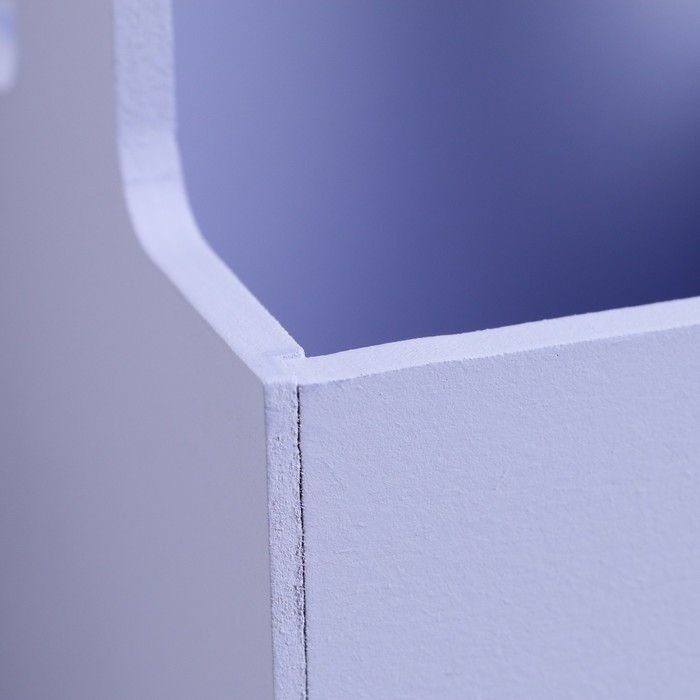 Кашпо - ящик деревянный 13,5х13,5х30 см Лавандовый Кашпо - ящик деревянный 13,5х13,5х30 см Лавандовый