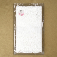 Кружевная эластичная ткань, 180 мм &times; 2,7 &plusmn; 0,5 м, цвет белый