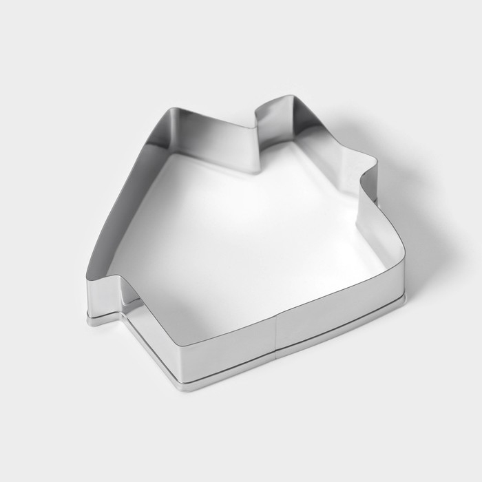 Набор форм для печенья Доляна &laquo;Дом&raquo;, 3 шт, 7&times;6,5&times;1,5 см, цвет серебристый