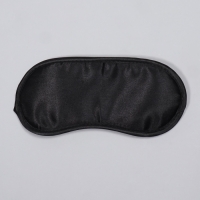 Маска для сна, сатиновая, резинка одинарная, 19 &times; 8,5 см, цвет чёрный