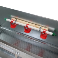 Брудер для цыплят, 100 &times; 40 &times; 45 см, с поддоном, кормушкой и поилкой, металлический