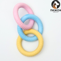 Игрушка плавающая для собак "Кольца" Пижон Premium, вспененный TPR, 16 см Игрушка плавающая для собак "Кольца" Пижон Premium, вспененный TPR, 16 см