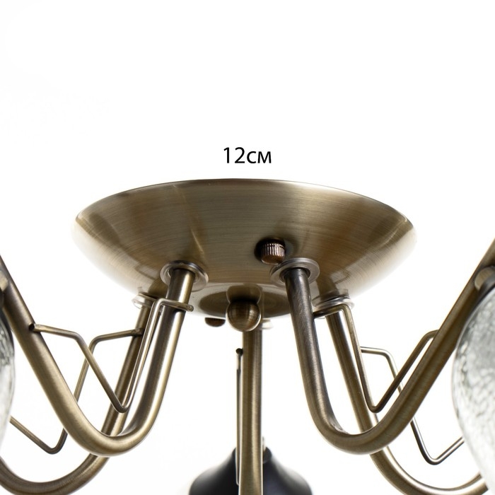 Люстра "Эсм BayerLuxина" 5хЕ27 40Вт бронза 50х50х19 см BayerLux