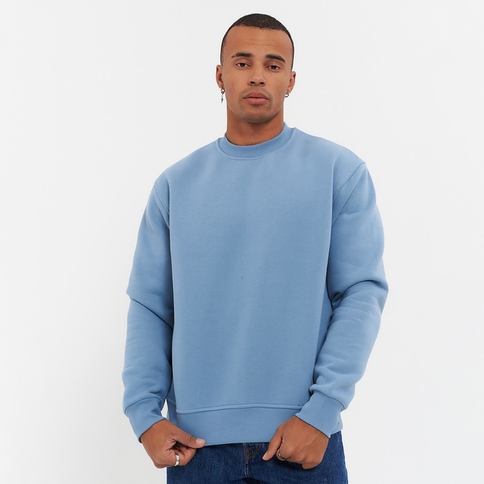 Свитшот мужской НАЧЁС, цвет голубой, размер 48 (L) Свитшот мужской НАЧЁС, цвет голубой, размер 48 (L)