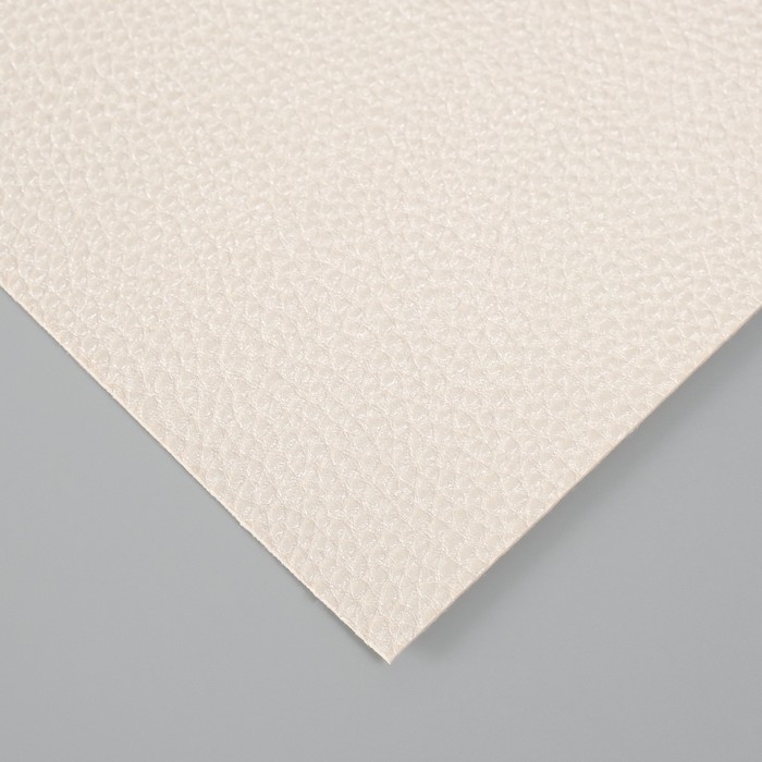 Лист для творчества иск.кожа Лист для творчества иск.кожа "Личи. Перламутр" белый лист 33х20 см толщина 0,9 мм