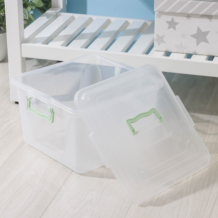 Контейнер для хранения с крышкой &laquo;Комфорт&raquo;, 15 л, 32&times;34&times;22,5 см, цвет МИКС