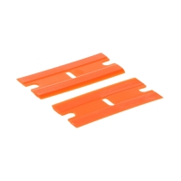 Лезвие для скребка 18&times;39 мм, сменное, пластик, оранжевый, набор 100 шт