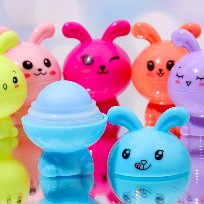 Бальзам для губ &laquo;Кролик&raquo;, микс цветов и ароматов