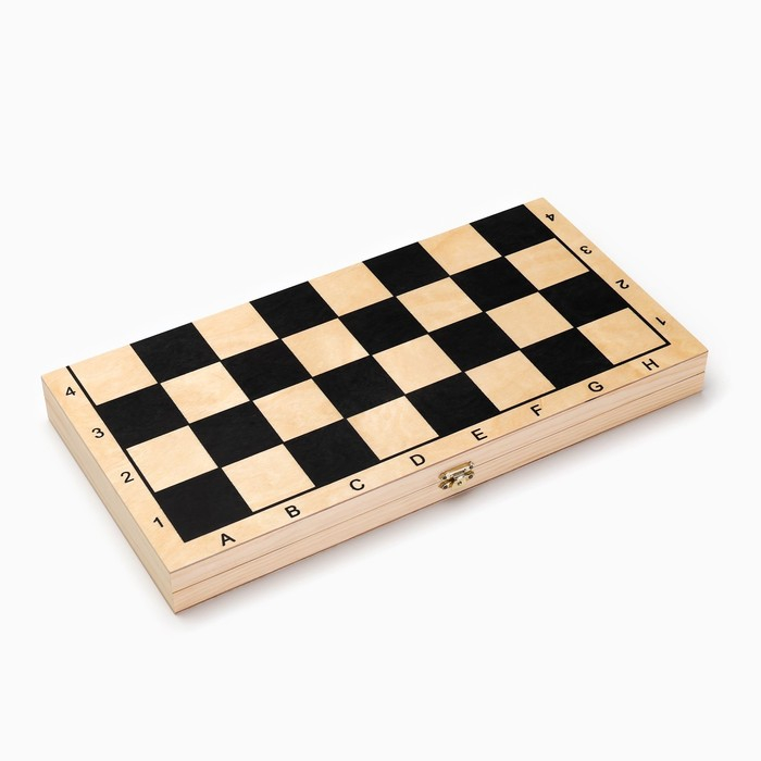 Шашки деревянные, настольная игра "Алтайские", 40 х 40 см, с доской