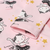 Боди детское, цвет розовый/котята, рост 80 см