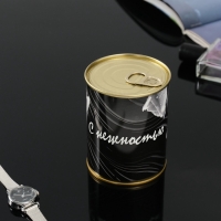 Подарочные носки в банке &laquo;С нежностью&raquo;, (внутри носки женские, цвет белый)