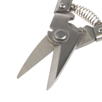 Ножницы по металлу ТУНДРА, авторазжим, пластиковые рукоятки, левый рез, 225 мм