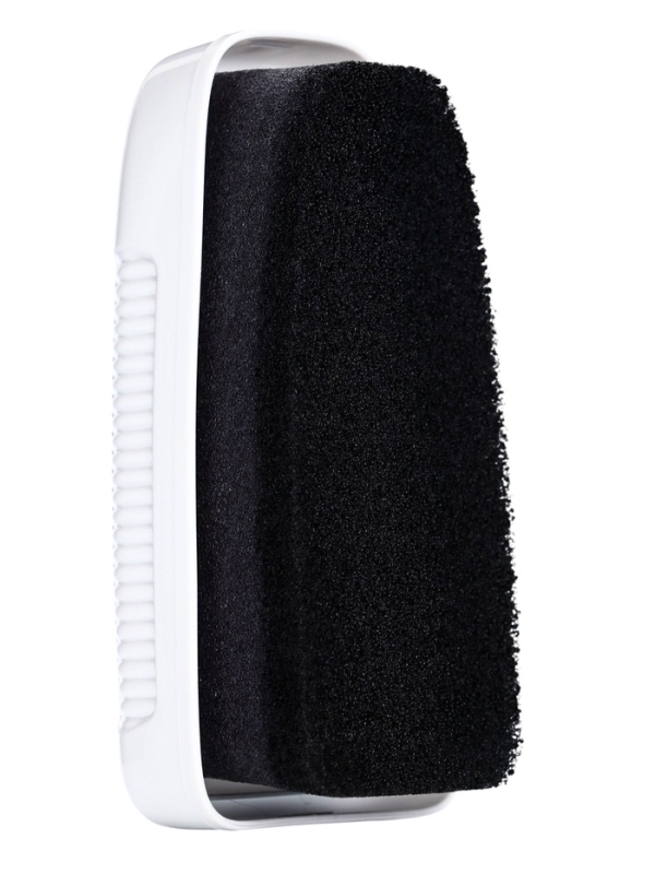 Губка "Штрих" для гладкой кожи, черная