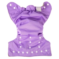 Многоразовый подгузник, угольно-бамбуковая ткань, 3-15 кг, цвет фиолетовый, Крошка Я