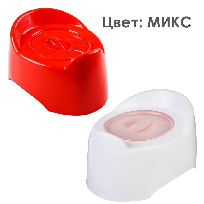 Горшок детский с крышкой &laquo;Малышка&raquo;, для девочки, цвет МИКС