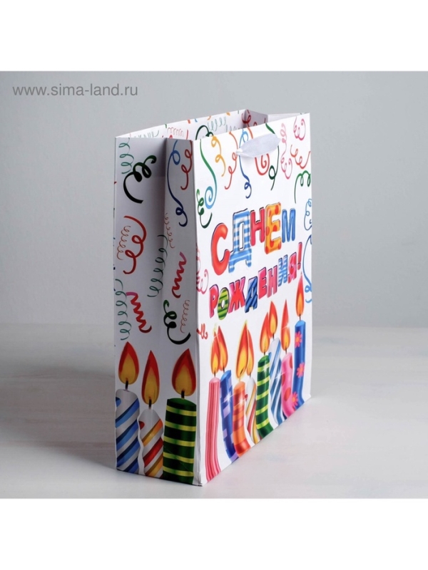 Пакет подарочный ламинированный вертикальный, упаковка, &laquo;Яркого праздника&raquo;, ML 23 х 27 х 8 см