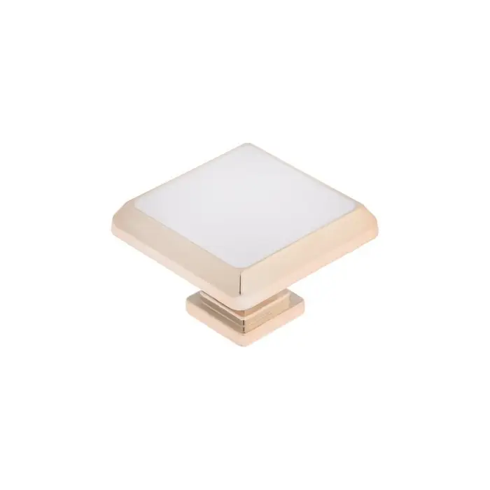 Ручка-кнопка CAPPIO, 35х35 мм, пластик, цвет золото