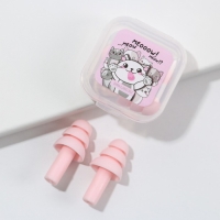 Беруши в пластиковом футляре "Meooow!", 3,5 х 3,5 см Беруши в пластиковом футляре "Meooow!", 3,5 х 3,5 см