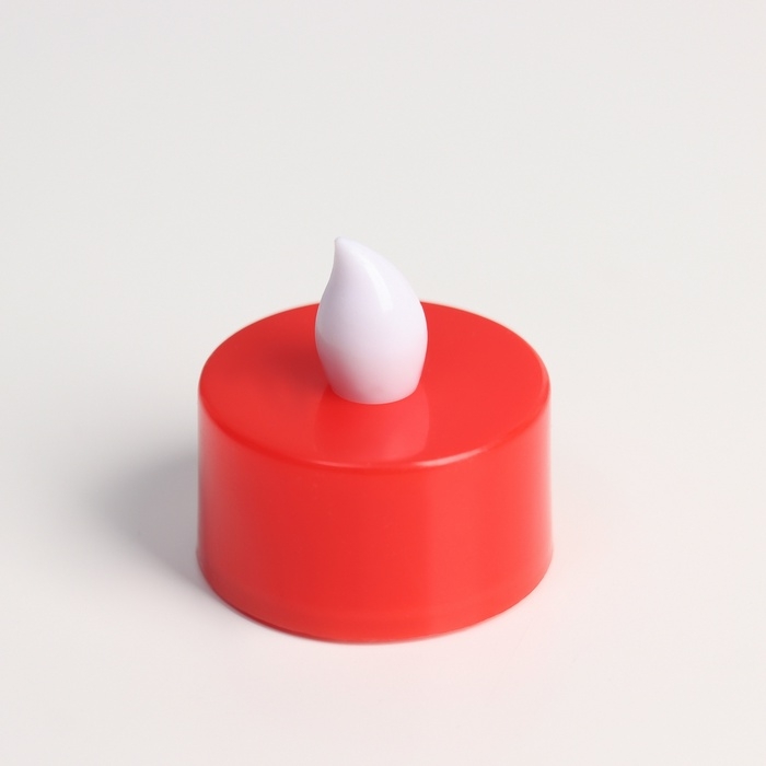 Светодиодные свечи, ночники LED RISALUX &laquo;Для жутких ритуалов&raquo; набор 4 шт., красные, RGB, 3.5&times;3.5&times;4 см