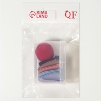 Набор спонжей д/макияжа 6 шт: 5 пуховок, 1 капля в пласт футляре латекс МИКС пакет QF Набор спонжей д/макияжа 6 шт: 5 пуховок, 1 капля в пласт футляре латекс МИКС пакет QF