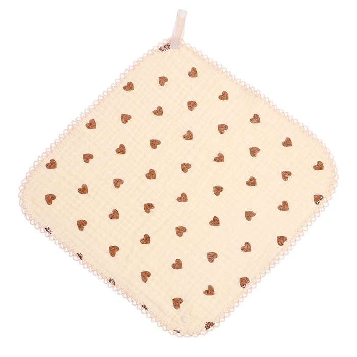 Муслиновый набор &laquo;Подарочный набор: Сердечки&raquo;, 3 шт.