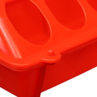 Кормушка - поилка для перепелов 28 ячеек, лотковая, пластик Кормушка - поилка для перепелов 28 ячеек, лотковая, пластик