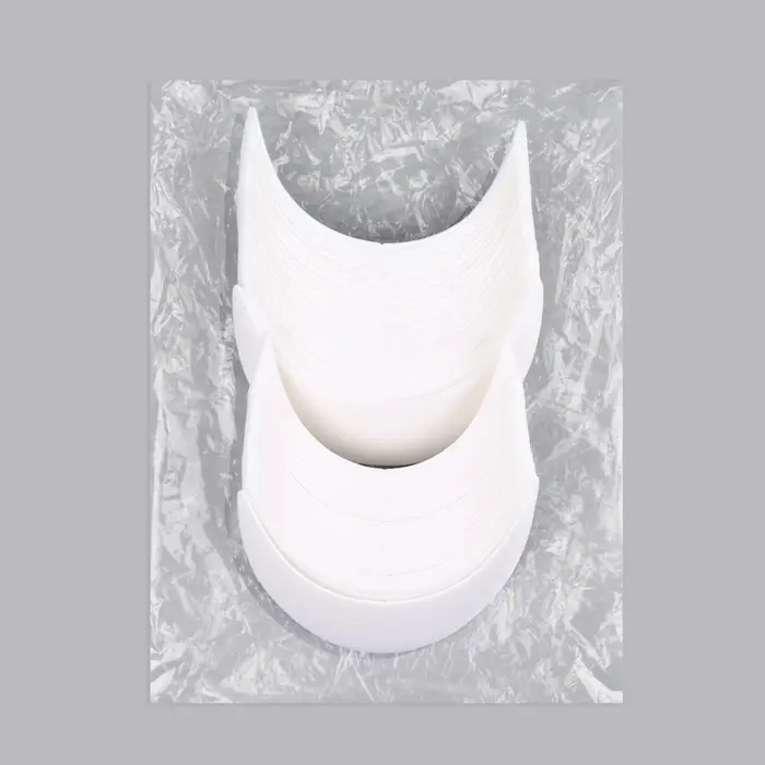 Козырёк для кепки, гнутый, 5.5&times;19 см, белый