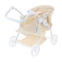 Коляска для кукол универсальная, с переноской, с корзиной, металлический каркас