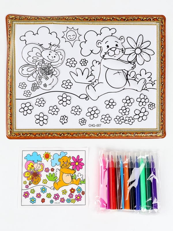 Набор для творчества: создание игрушки и раскраска "Веселые животные"