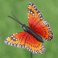 Штекер "Бабочка Атрис" 7х7см/30см, набор 25шт, МИКС