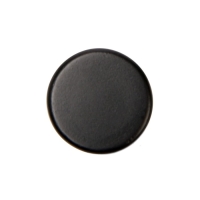 Ручка-кнопка CAPPIO РК102, d=18 мм, пластик, цвет черный, 8 шт.